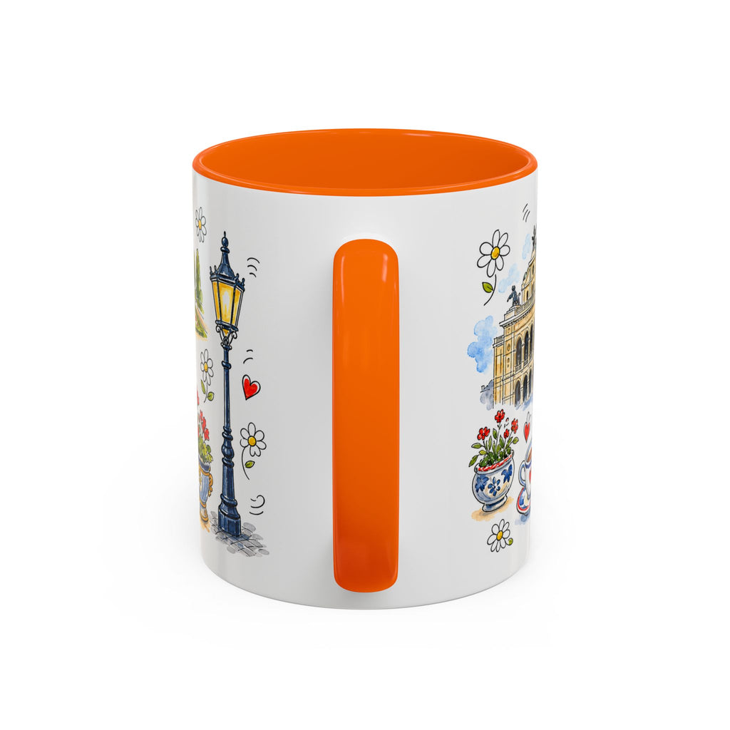 Vienna Travel Mug | European City Souvenir Accent Coffee Mug | 11oz 15oz Ceramic Cup