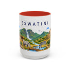 Eswatini Coffee Mug | Travel Souvenir Accent Mug | Country Gift Ceramic Cup 11oz 15oz