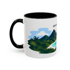 National Park of American Samoa Coffee Mug | Solid Color Block Park Souvenir | 11oz 15oz Accent Mug