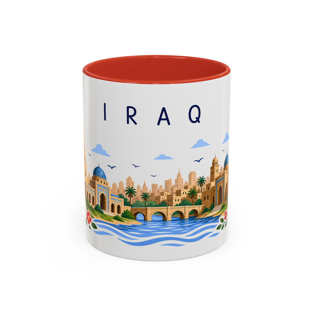 Iraq Coffee Mug | Travel Souvenir Accent Mug | Place Gift Ceramic Cup 11oz 15oz