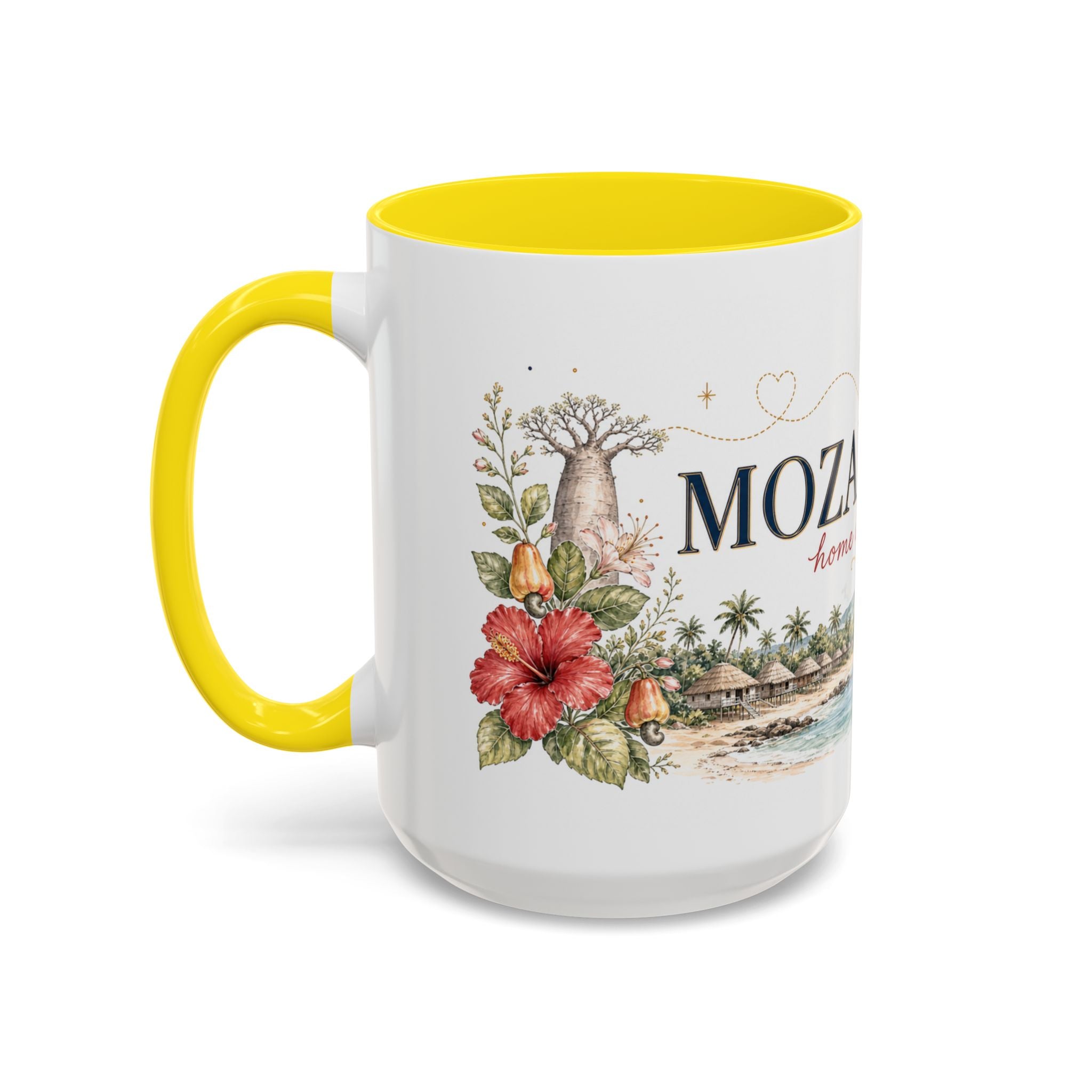 Mozambique Home Country Mug | Moving Away Gift | Long Distance Friendship | 11 oz 15 oz Accent Mug
