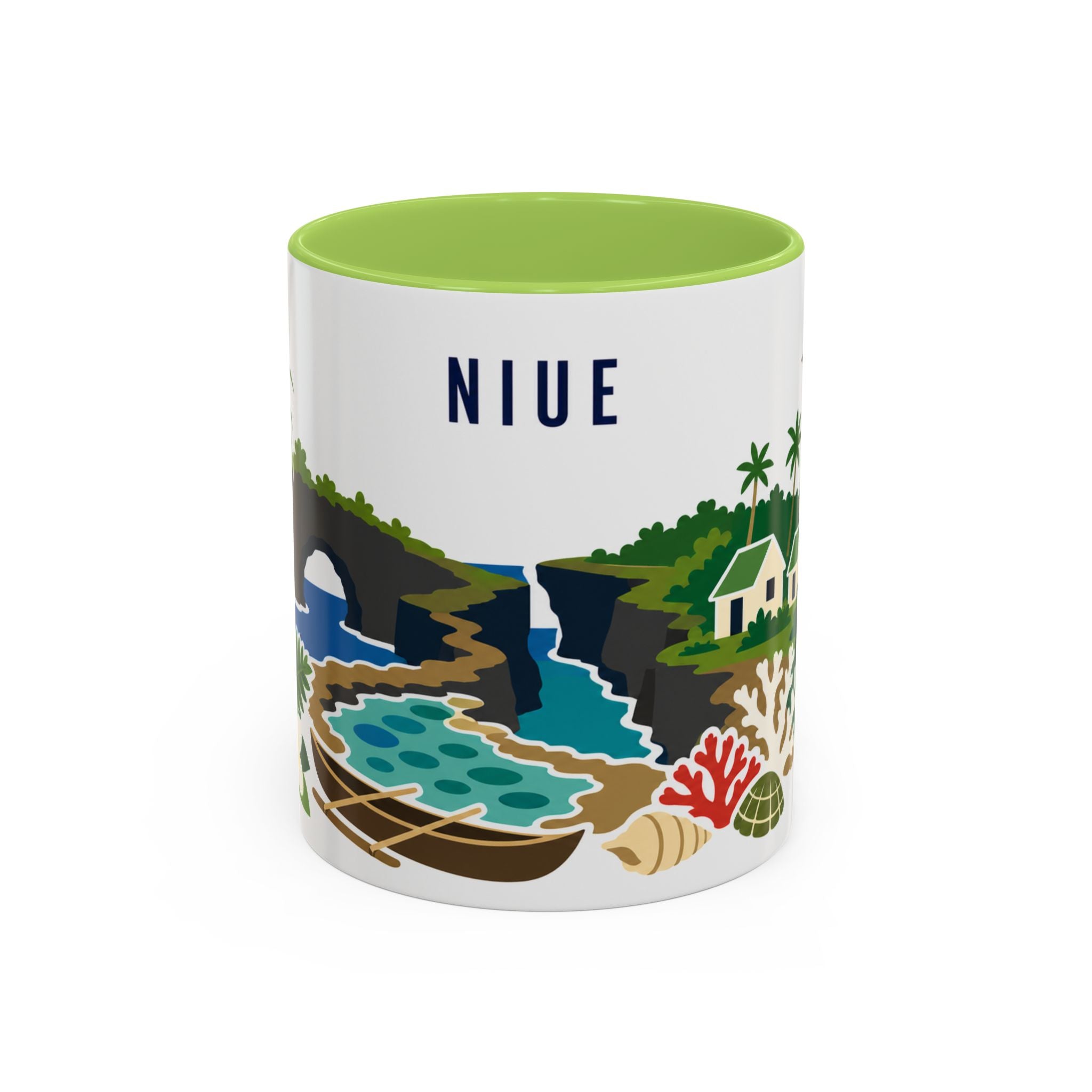 Niue Coffee Mug | Travel Souvenir Accent Mug | Country Gift Ceramic Cup 11oz 15oz