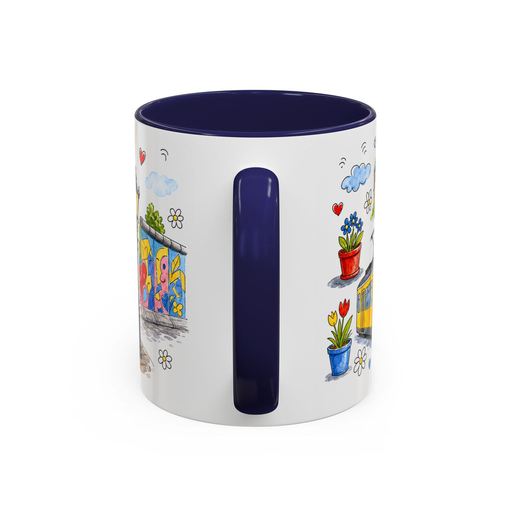 Berlin Travel Mug | European City Souvenir Accent Coffee Mug | 11oz 15oz Ceramic Cup