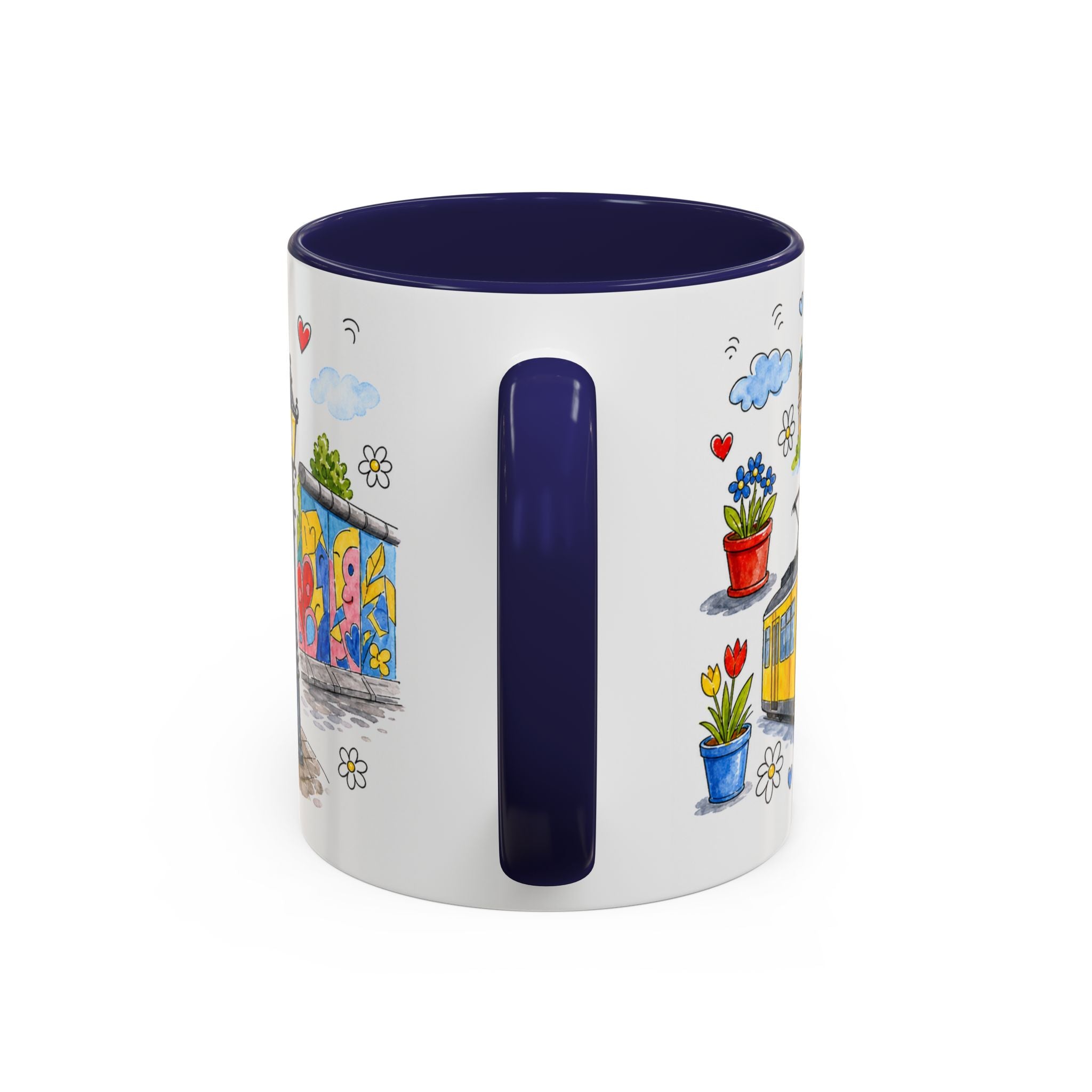 Berlin Travel Mug | European City Souvenir Accent Coffee Mug | 11oz 15oz Ceramic Cup