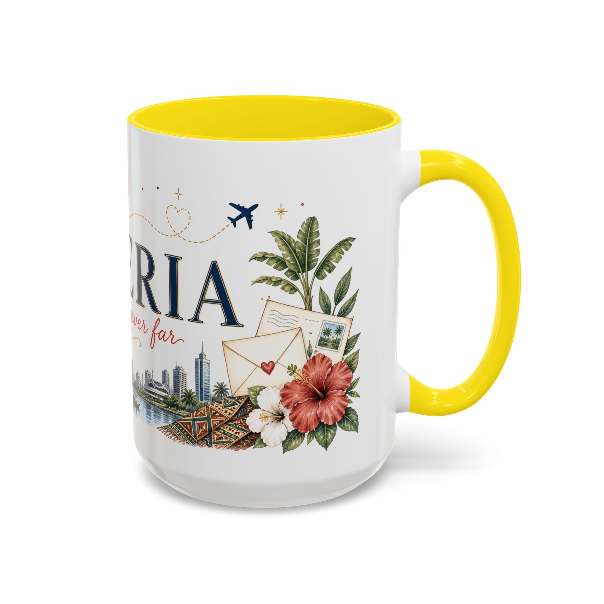 Nigeria Home Country Mug | Moving Away Gift | Long Distance Friendship | 11 oz 15 oz Accent Mug