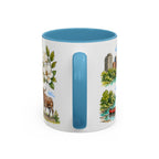 Durham Illustrated Travel Mug | City Souvenir Accent Coffee Mug | 11oz 15oz Ceramic Cup