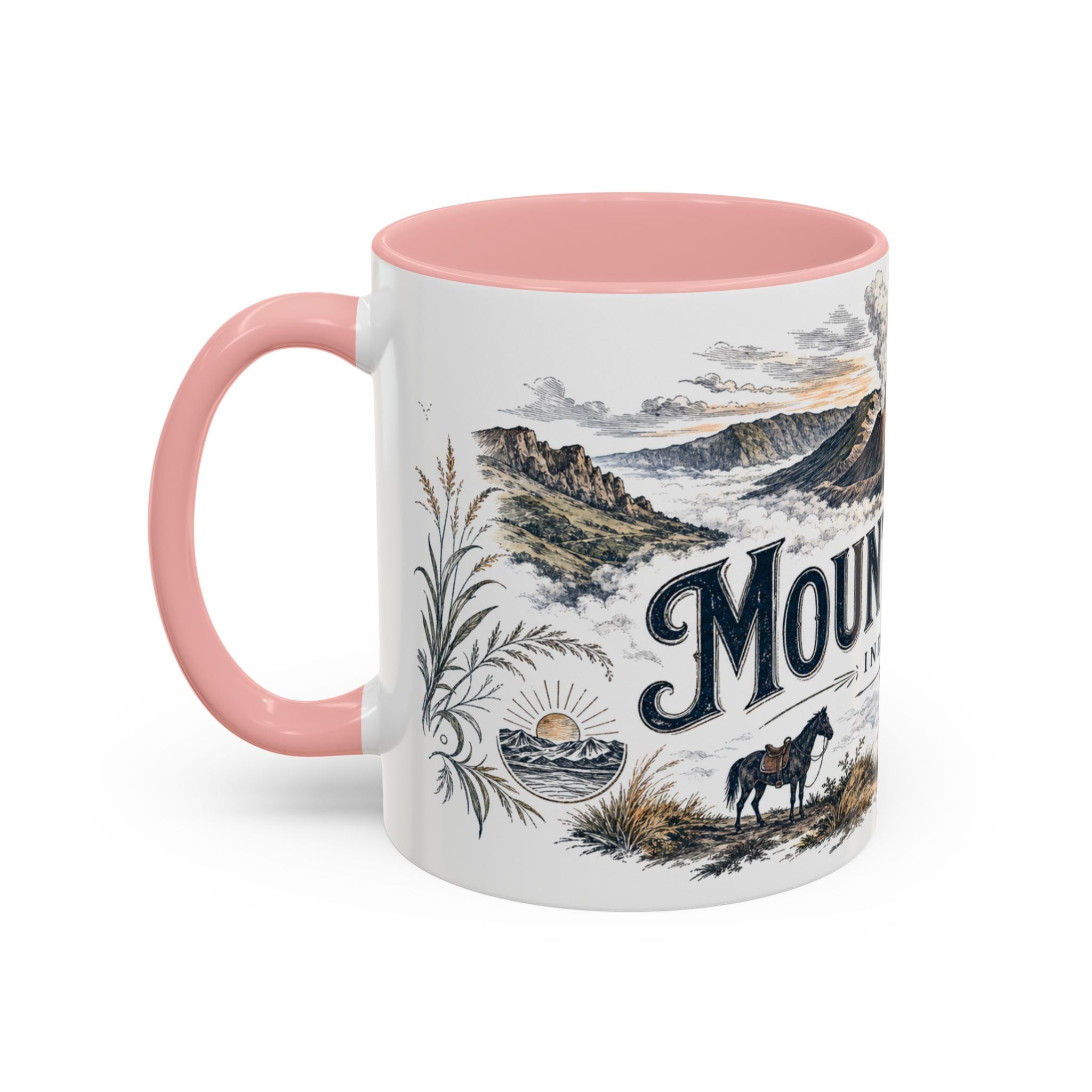 Mount Bromo Mug, Indonesia Travel Souvenir, Bucket List Gift, Accent Ceramic Coffee Mug 11oz 15oz