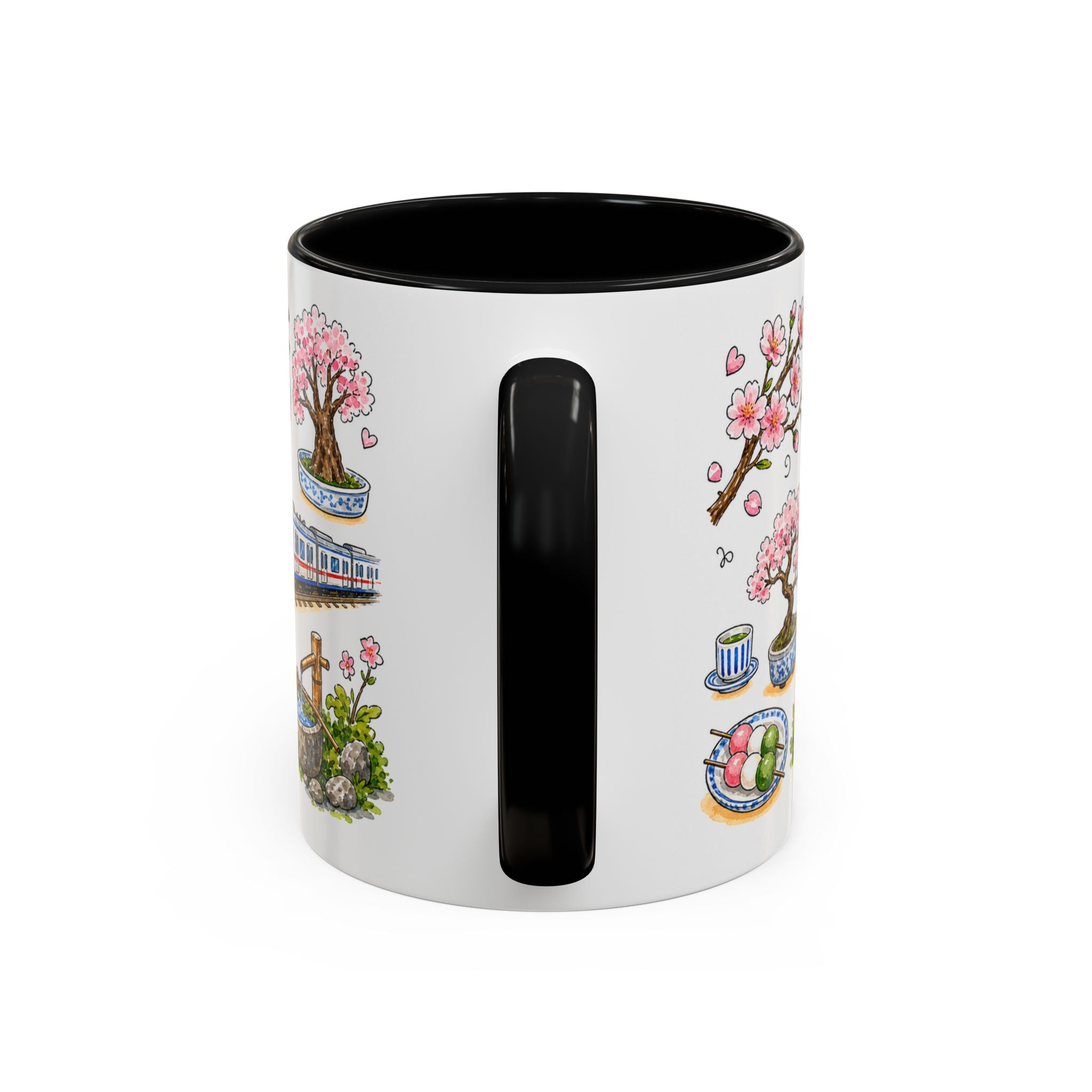 Tokyo Illustrated Travel Mug | City Souvenir Accent Coffee Mug | 11oz 15oz Ceramic Cup