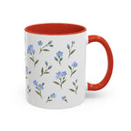 Alaska Forget-me-not Mug, State Flower Floral Coffee Cup, 11oz Botanical Gift