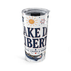 Lake Day Liberty 20oz Tumbler | Patriotic Summer Lake Gift | Insulated Stainless Steel Travel Cup