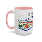 Czechia Coffee Mug | Travel Souvenir Accent Mug | Country Gift Ceramic Cup 11oz 15oz