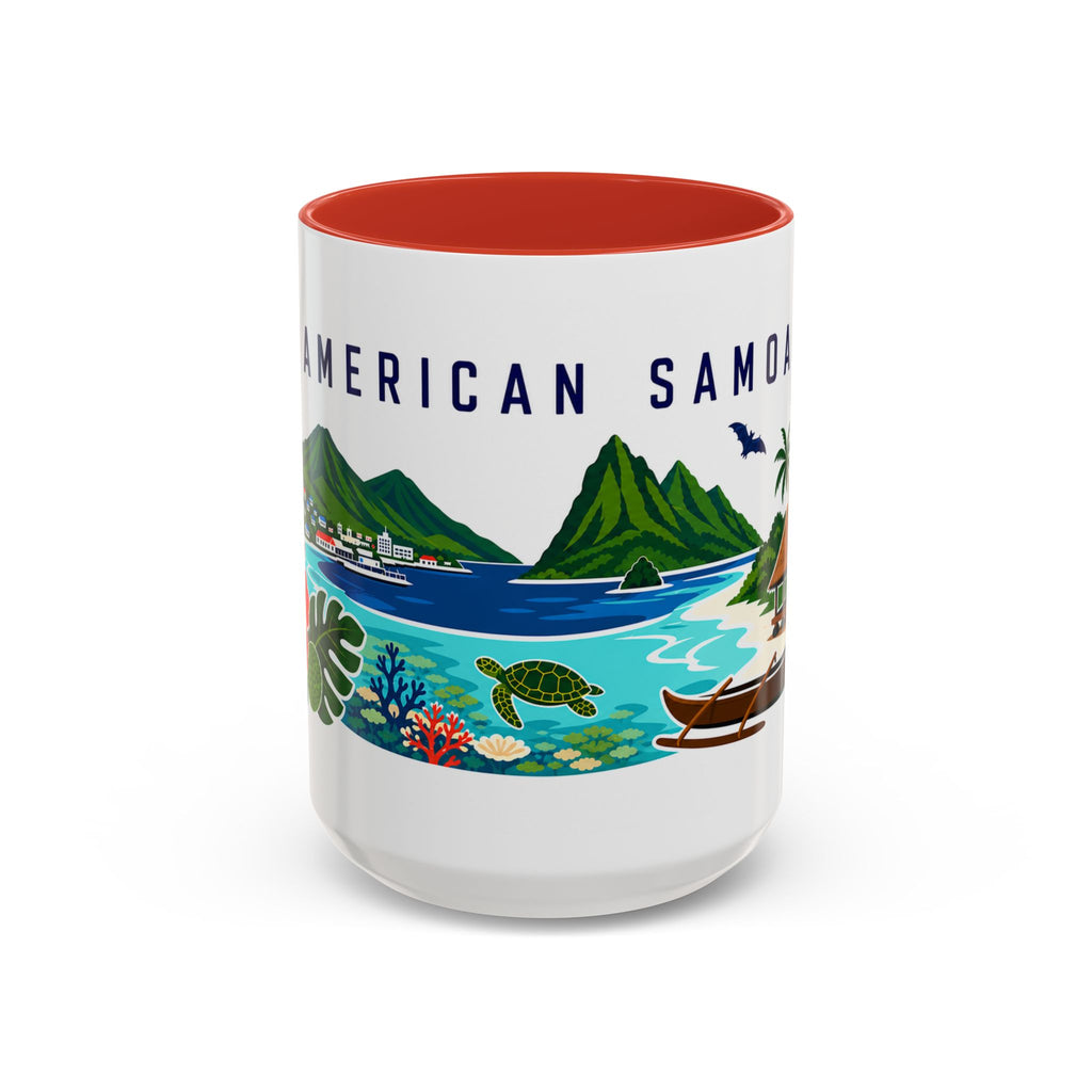 American Samoa Coffee Mug | Travel Souvenir Accent Mug | Country Gift Ceramic Cup 11oz 15oz