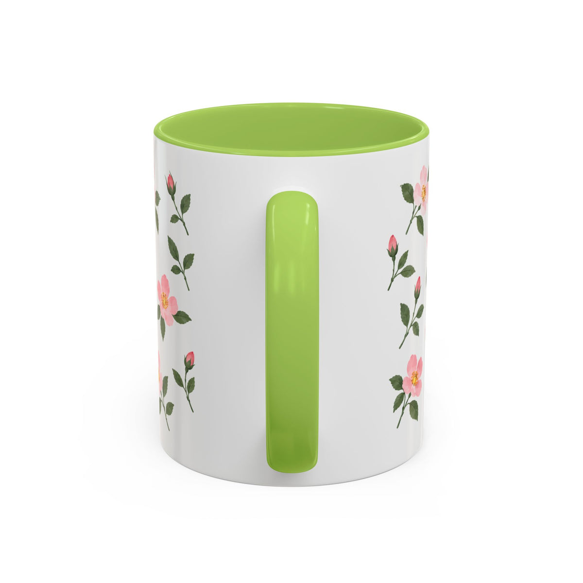 Iowa Wild Rose Mug, State Flower Floral Coffee Cup, 11oz Botanical Gift