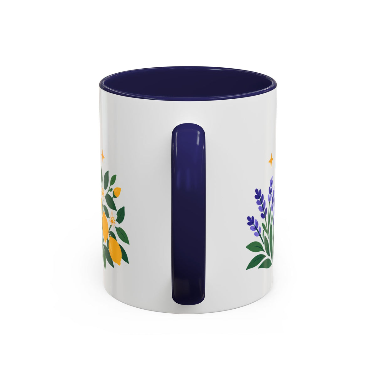 Gemini Zodiac Coffee Mug | Twins and Floral Design | Astrology Birthday Gift | 11 oz 15 oz Ceramic Accent Mug