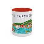 Saint Barthélemy Coffee Mug | Travel Souvenir Accent Mug | Country Gift Ceramic Cup 11oz 15oz