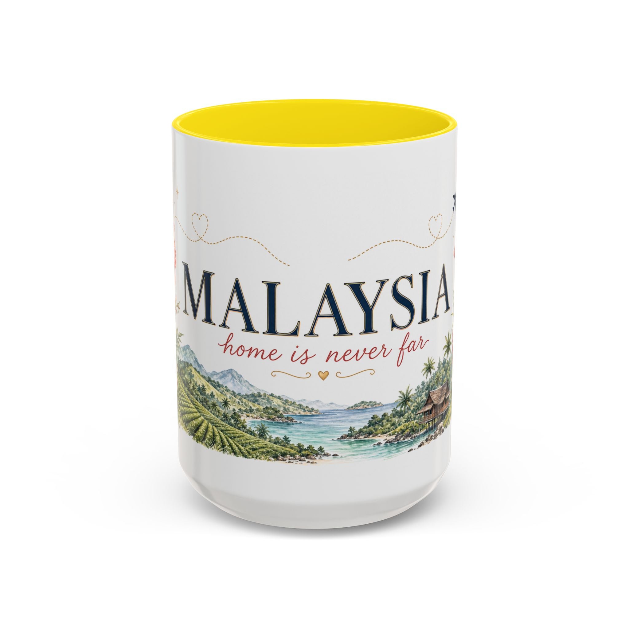 Malaysia Home Country Mug | Moving Away Gift | Long Distance Friendship | 11 oz 15 oz Accent Mug