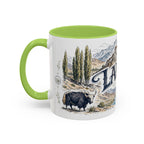 Ladakh Mug, India Travel Souvenir, Bucket List Gift, Accent Ceramic Coffee Mug 11oz 15oz
