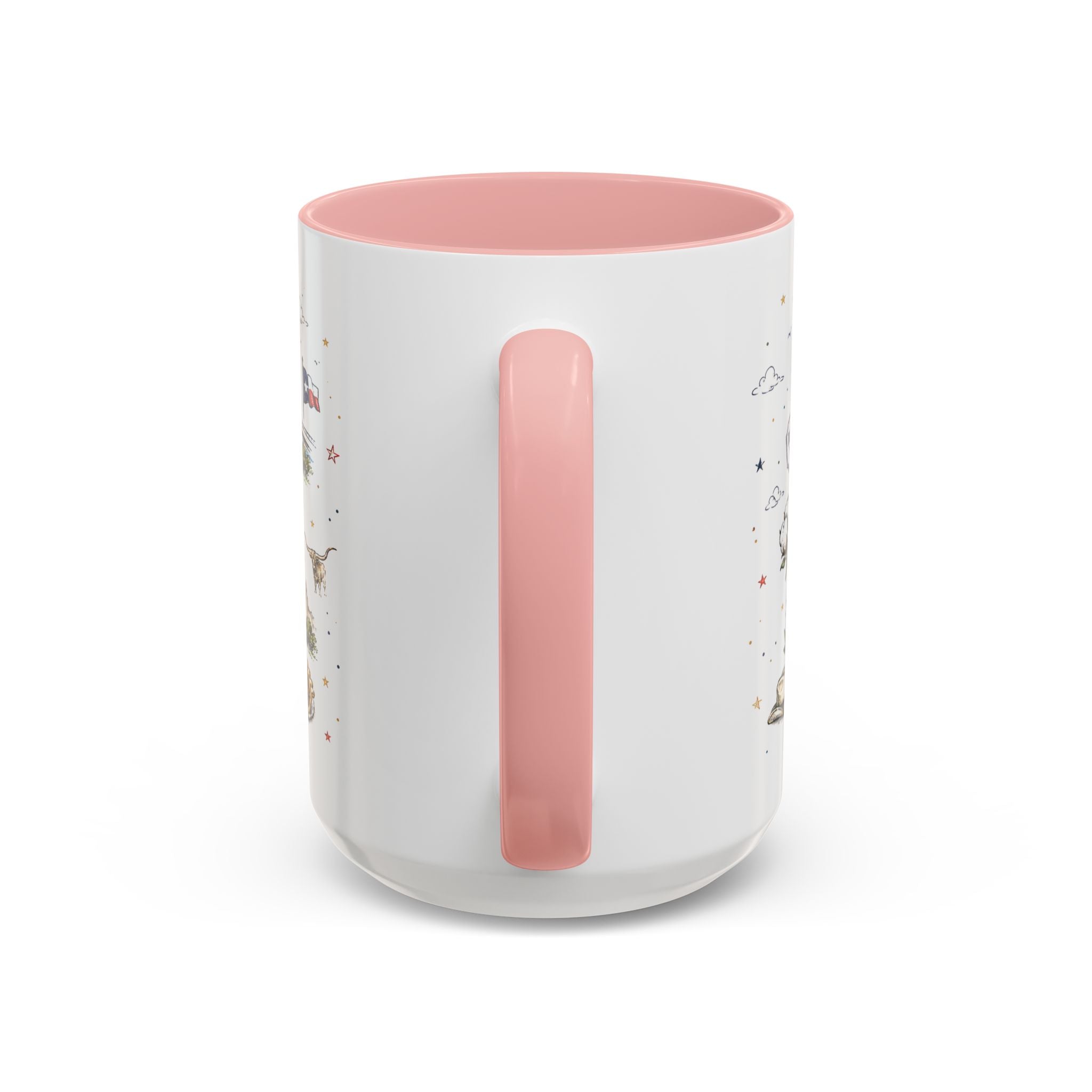 Dallas Coffee Mug | Texas Souvenir City Gift | Accent Color Ceramic 11oz 15oz