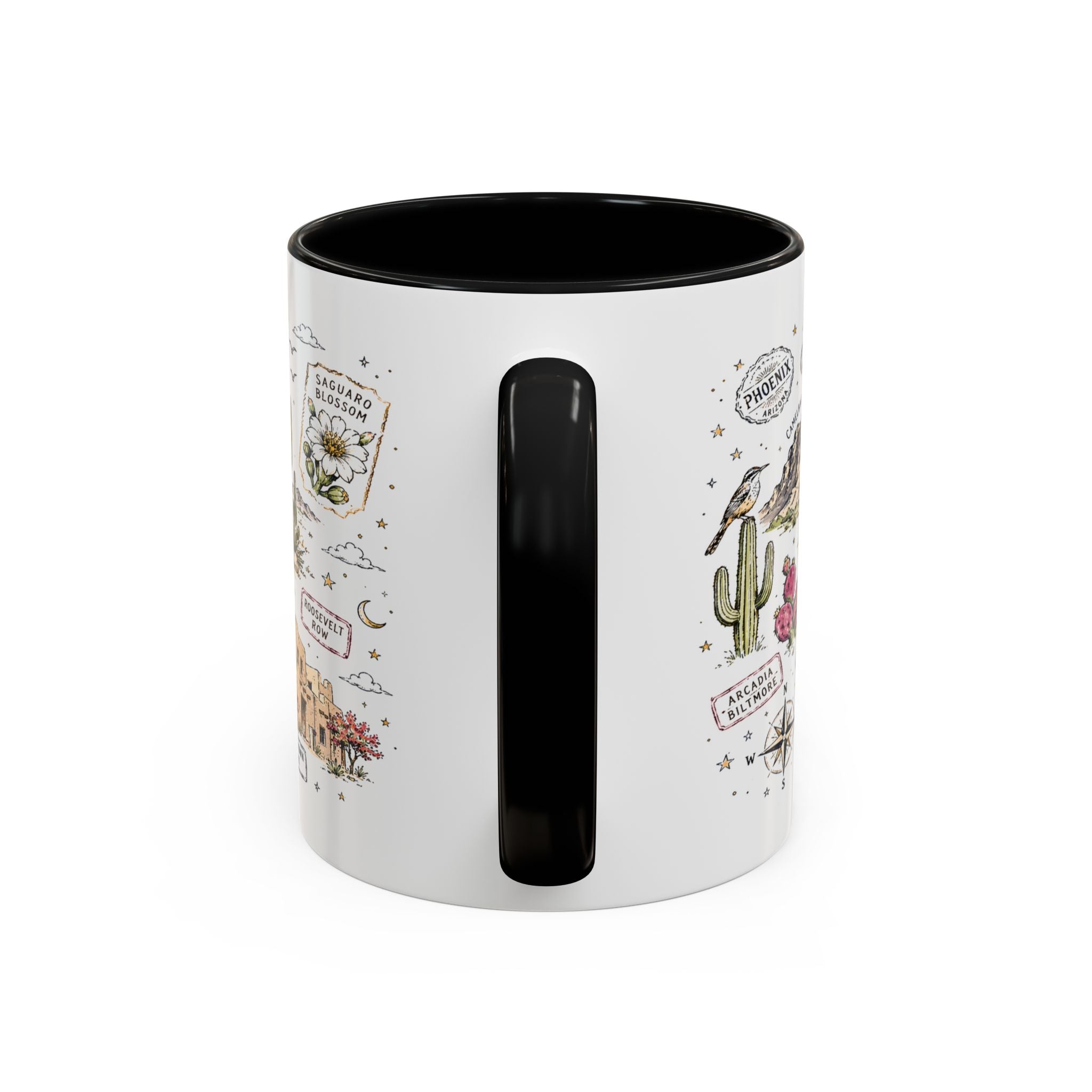 Phoenix Coffee Mug | Arizona Souvenir City Gift | Accent Color Ceramic 11oz 15oz