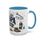 Grandpa The Legend Coffee Mug | Gift From Grandkids | Accent Color Ceramic 11oz 15oz