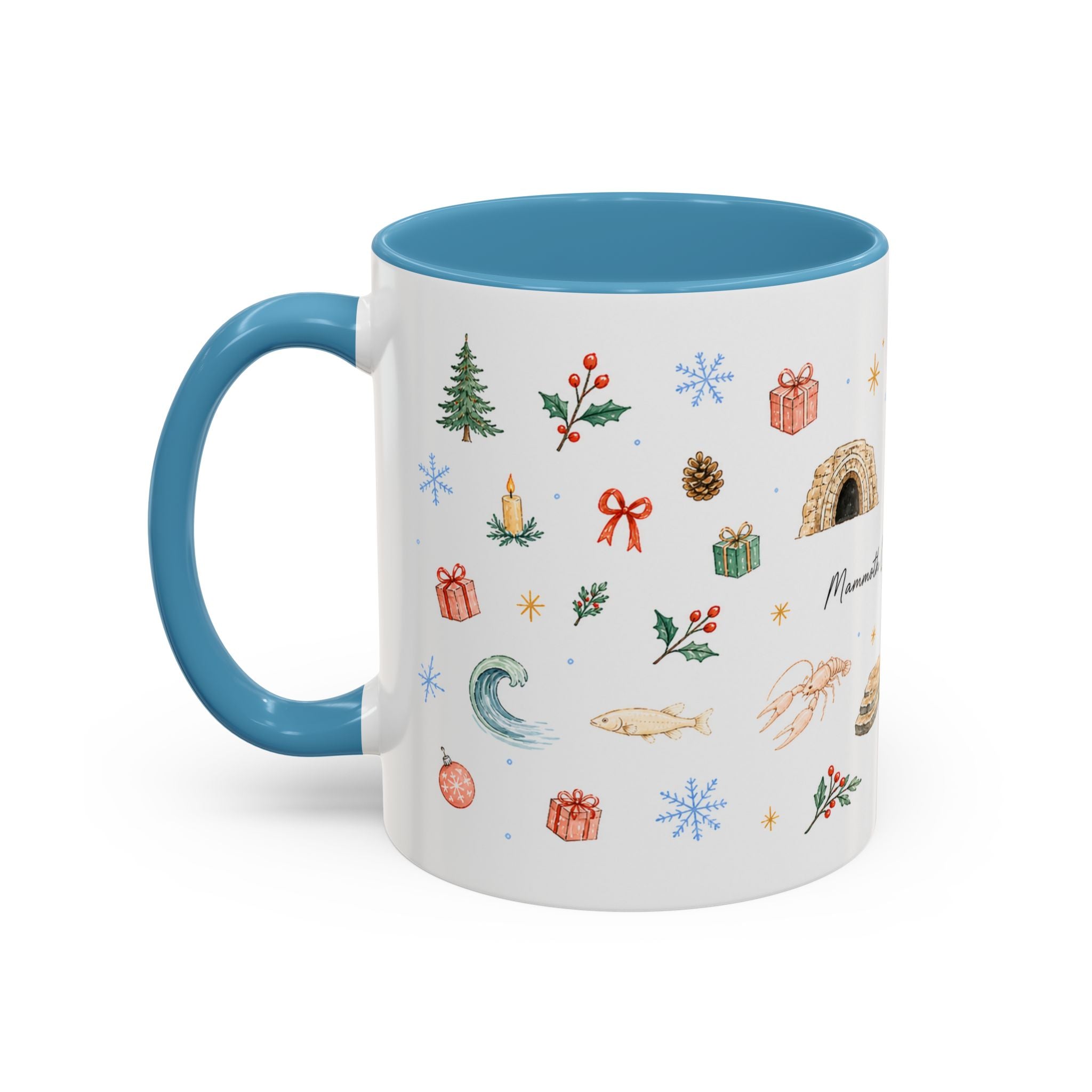Mammoth Cave National Park Christmas Mug | Watercolor Travel Souvenir | Holiday Gift | Accent Ceramic Coffee Cup 11oz 15oz