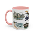 Da Nang Coffee Mug | Vietnam Travel Souvenir | Vintage Illustrated City Gift | 11 oz 15 oz Accent Mug