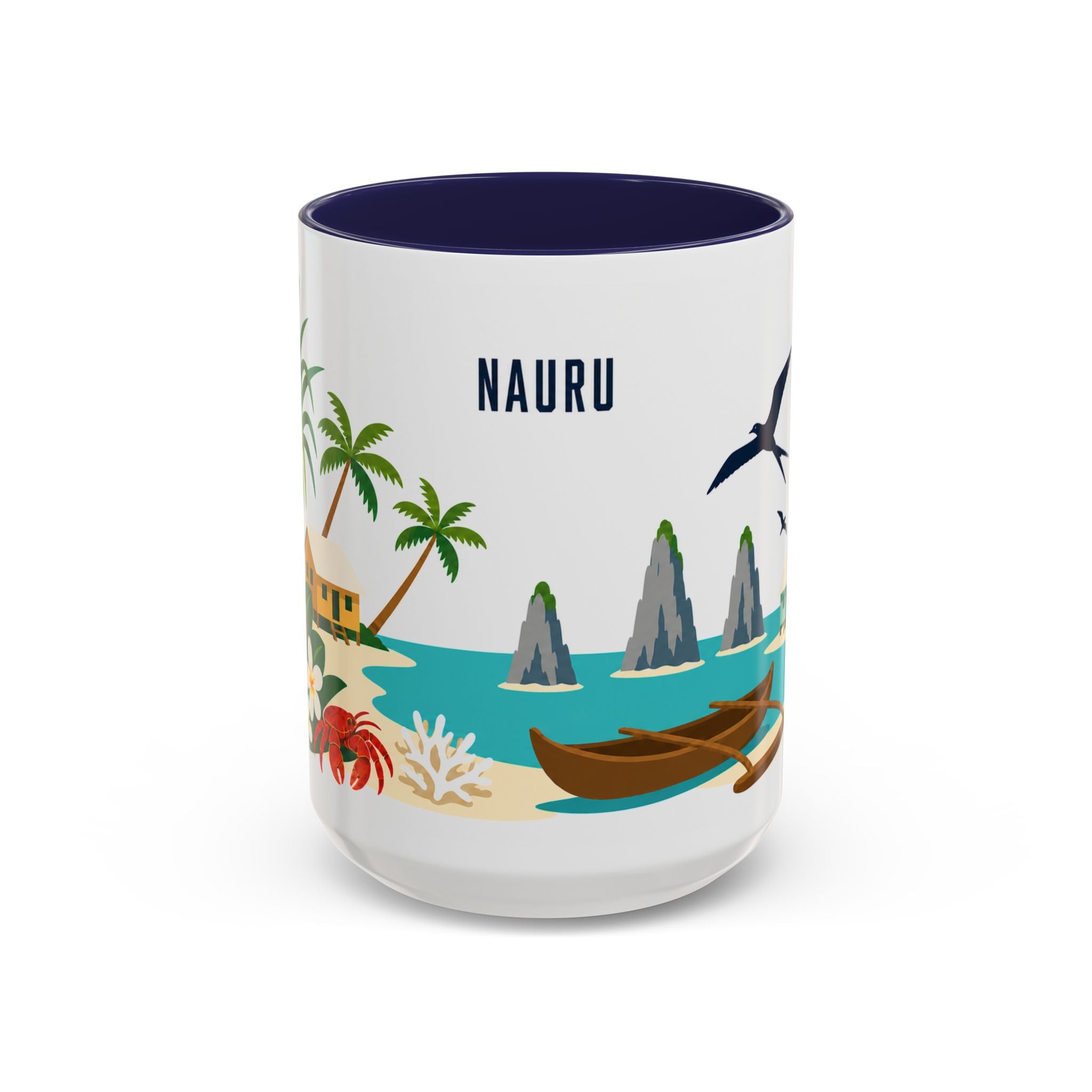 Nauru Coffee Mug | Travel Souvenir Accent Mug | Country Gift Ceramic Cup 11oz 15oz