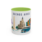 Buenos Aires Coffee Mug | Argentina Travel Souvenir | Porcelain Decal City Gift | 11oz 15oz Accent Mug