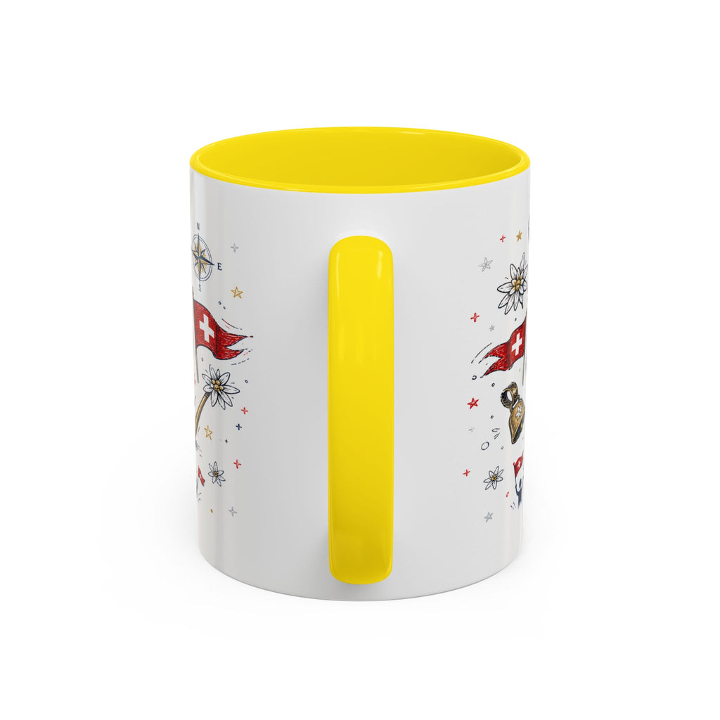 Switzerland Coffee Mug | World Cup Soccer Fan Gift | Accent Color Ceramic 11oz 15oz