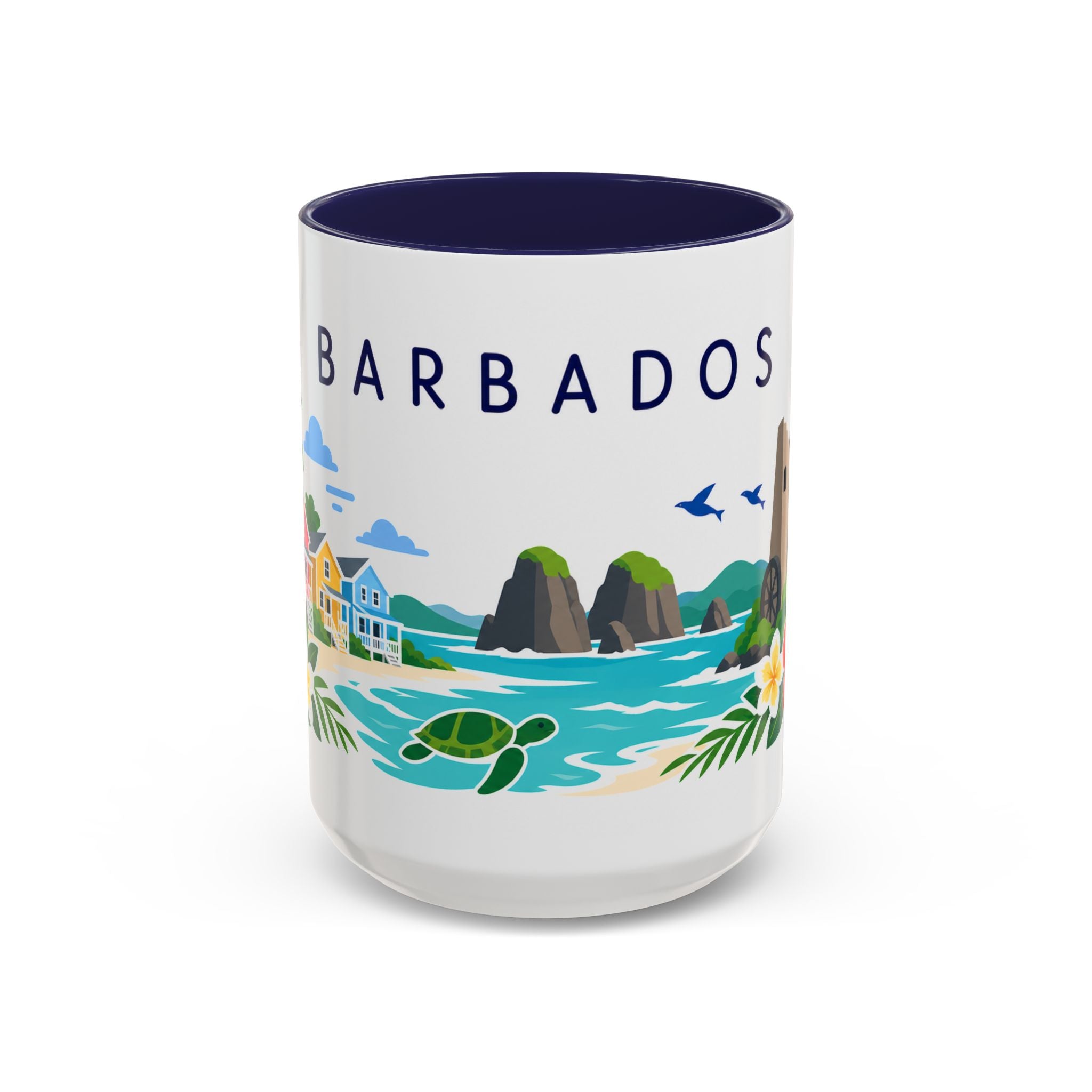 Barbados Coffee Mug | Travel Souvenir Accent Mug | Country Gift Ceramic Cup 11oz 15oz