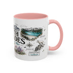 North Cascades National Park Coffee Mug | Washington Alpine Glacier Hiking Gift | Accent Color Ceramic 11oz 15oz