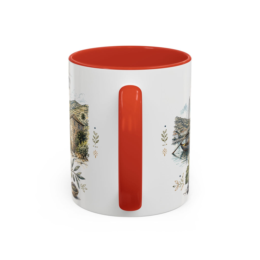 Douro Valley Mug, Portugal Travel Souvenir, Bucket List Gift, Accent Ceramic Coffee Mug 11oz 15oz