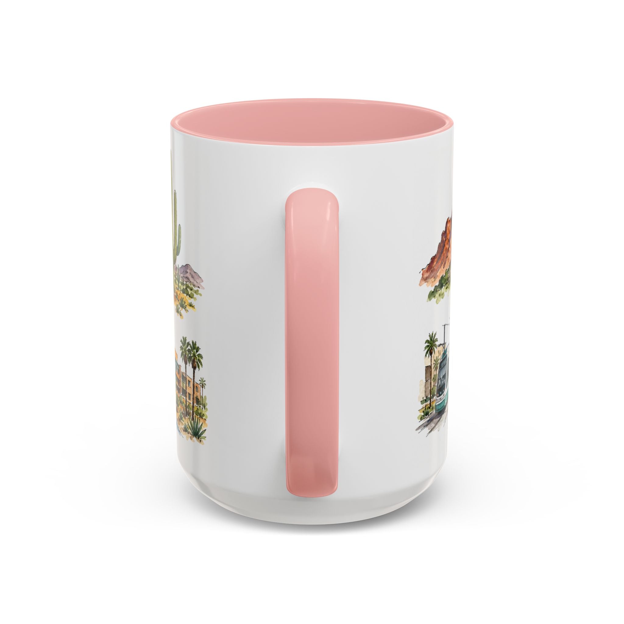 Phoenix Illustrated Travel Mug | City Souvenir Accent Coffee Mug | 11oz 15oz Ceramic Cup