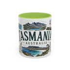 Tasmania Coffee Mug | Travel Destination Souvenir Gift | Accent Color Ceramic 11oz 15oz