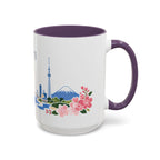 Tokyo Coffee Mug | Japan Travel Souvenir | Porcelain Decal City Gift | 11oz 15oz Accent Mug