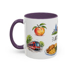 Atlanta Illustrated Travel Mug | City Souvenir Accent Coffee Mug | 11oz 15oz Ceramic Cup