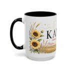 Kansas Home State Mug | Sunflower Prairie Landscape Coffee Cup