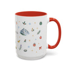 Olympic National Park Christmas Mug | Watercolor Travel Souvenir | Holiday Gift | Accent Ceramic Coffee Cup 11oz 15oz