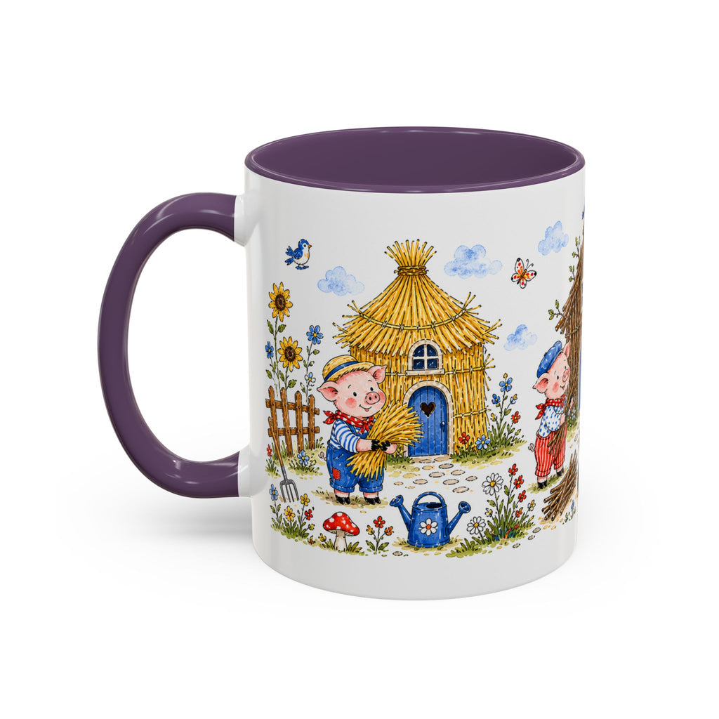Three Little Pigs Mug | Storybook Fairy Tale Accent Coffee Mug | EveryLegend