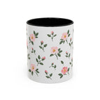 North Dakota Wild Prairie Rose Mug, State Flower Floral Coffee Cup, 11oz Botanical Gift