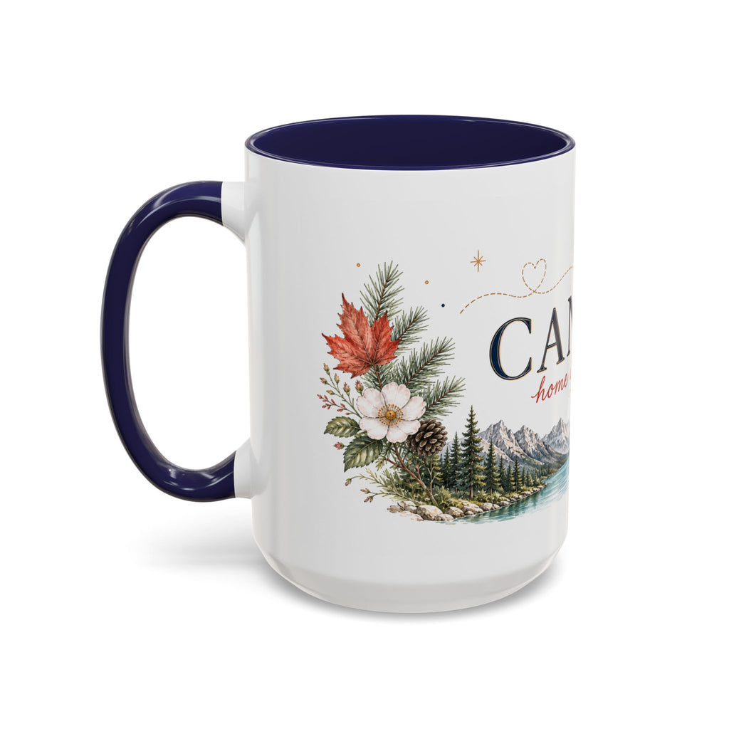 Canada Home Country Mug | Moving Away Gift | Long Distance Friendship | 11 oz 15 oz Accent Mug
