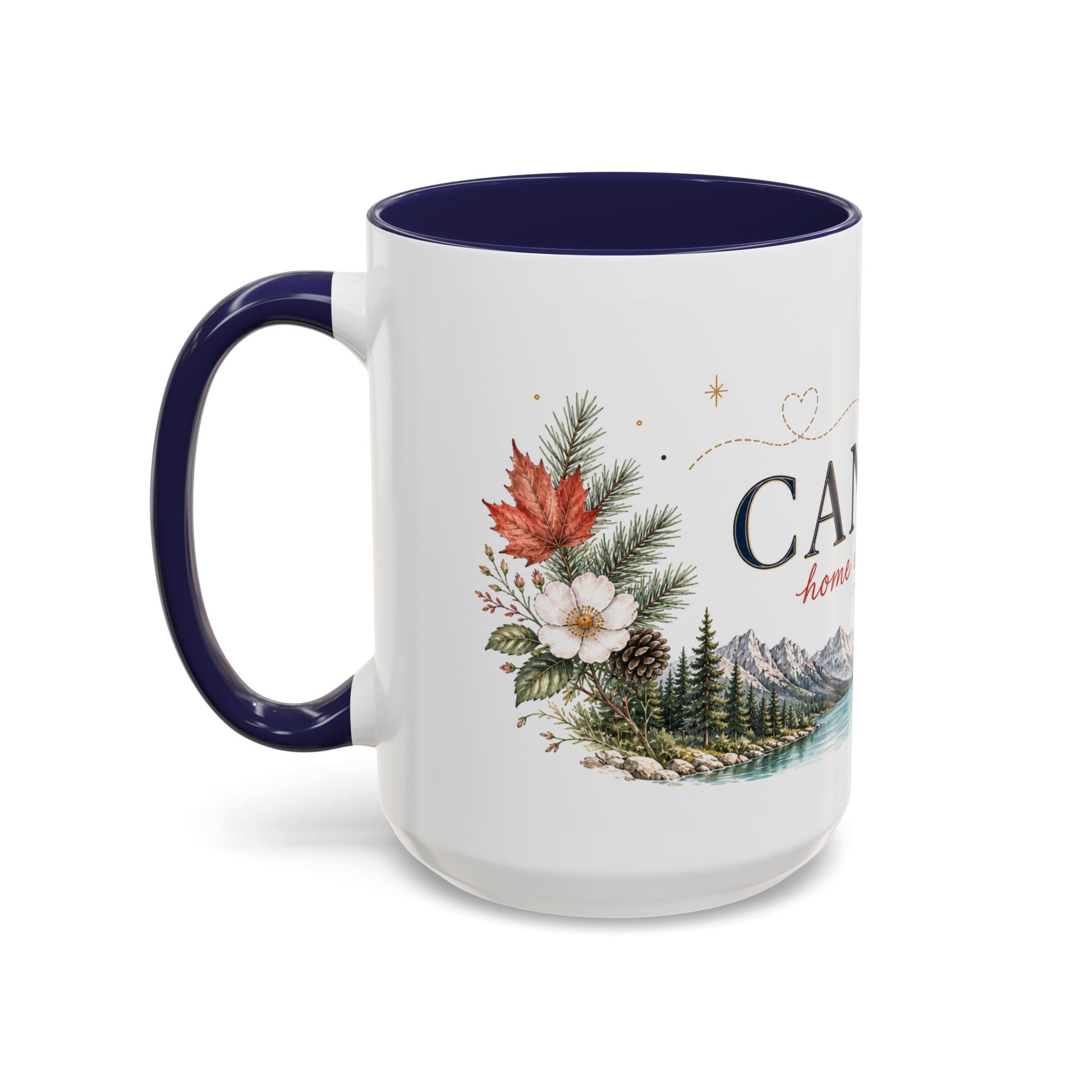 Canada Home Country Mug | Moving Away Gift | Long Distance Friendship | 11 oz 15 oz Accent Mug
