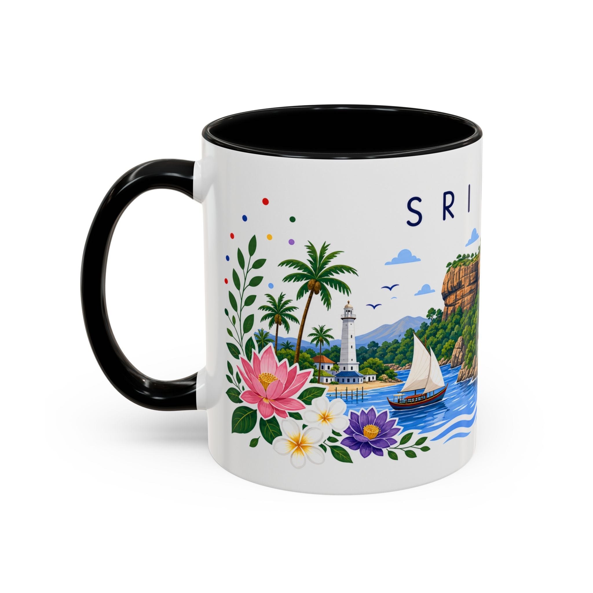 Sri Lanka Coffee Mug | Travel Souvenir Accent Mug | Place Gift Ceramic Cup 11oz 15oz