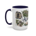 Ajanta Caves Mug, India Travel Souvenir, Bucket List Gift, Accent Ceramic Coffee Mug 11oz 15oz