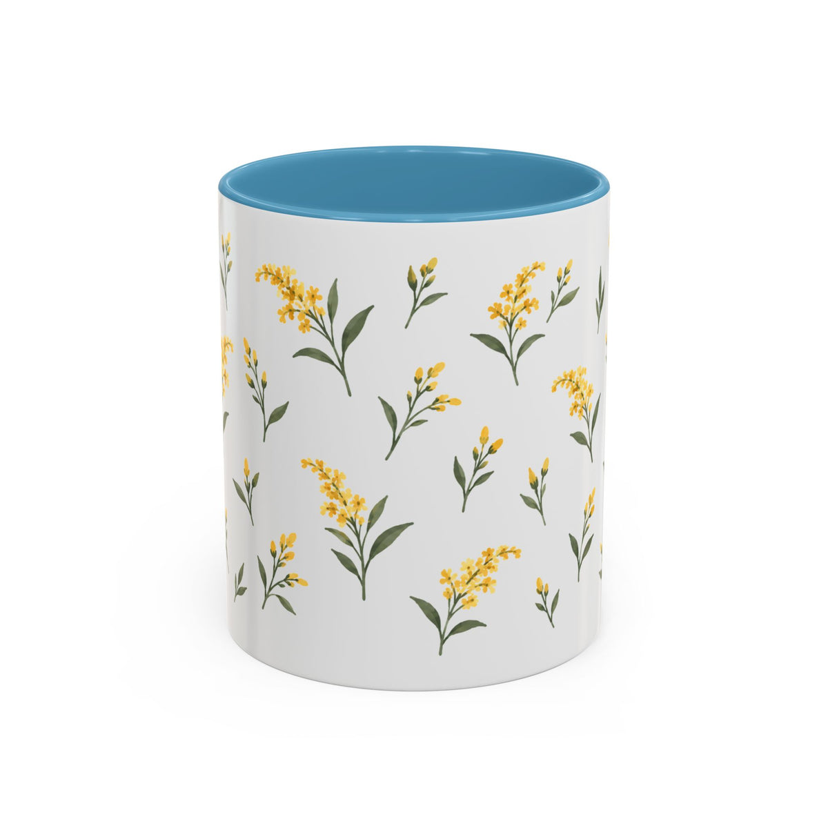 Kentucky Goldenrod Mug, State Flower Floral Coffee Cup, 11oz Botanical Gift