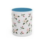 Michigan Apple Blossom Mug, State Flower Floral Coffee Cup, 11oz Botanical Gift