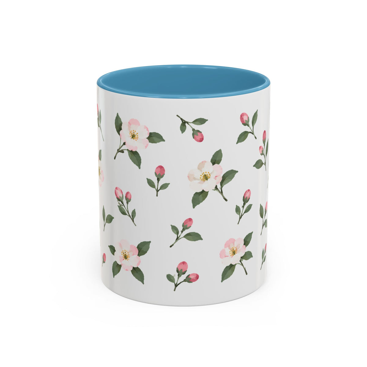 Michigan Apple Blossom Mug, State Flower Floral Coffee Cup, 11oz Botanical Gift