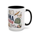 Grandma Makes Life Sweeter Coffee Mug | Gift From Grandkids | Accent Color Ceramic 11oz 15oz