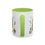 Bibury Illustrated Travel Mug | England Souvenir Accent Coffee Mug | 11oz 15oz Ceramic Cup