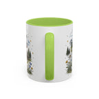 Swiss Alps Coffee Mug | Travel Destination Souvenir Gift | Accent Color Ceramic 11oz 15oz